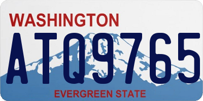 WA license plate ATQ9765