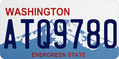 WA license plate ATQ9780