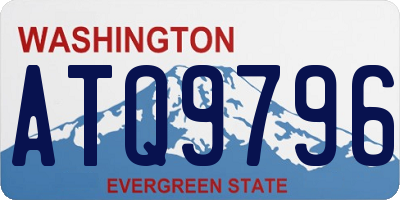 WA license plate ATQ9796