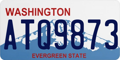 WA license plate ATQ9873