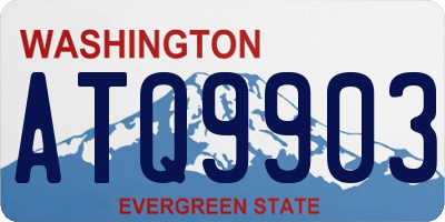 WA license plate ATQ9903