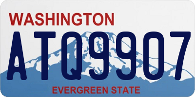 WA license plate ATQ9907