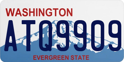WA license plate ATQ9909