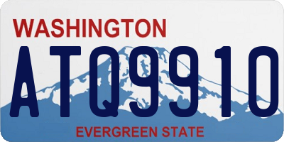 WA license plate ATQ9910
