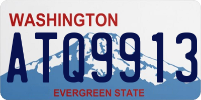 WA license plate ATQ9913