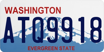 WA license plate ATQ9918