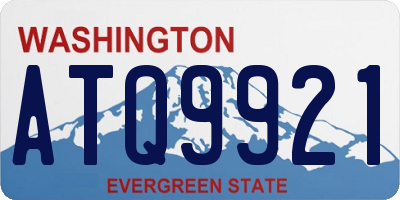 WA license plate ATQ9921