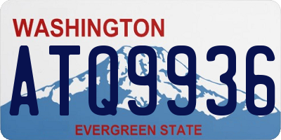 WA license plate ATQ9936