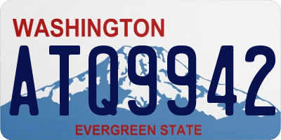 WA license plate ATQ9942