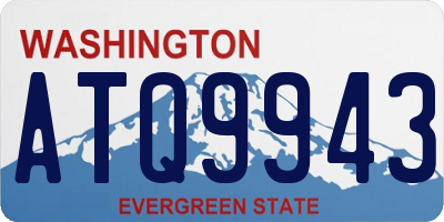 WA license plate ATQ9943