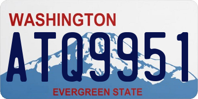 WA license plate ATQ9951