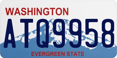 WA license plate ATQ9958