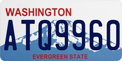 WA license plate ATQ9960