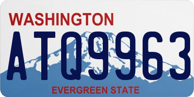 WA license plate ATQ9963