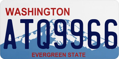 WA license plate ATQ9966