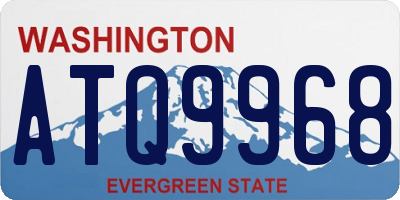 WA license plate ATQ9968
