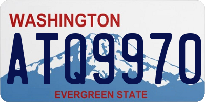 WA license plate ATQ9970