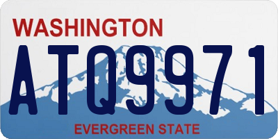 WA license plate ATQ9971