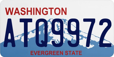 WA license plate ATQ9972