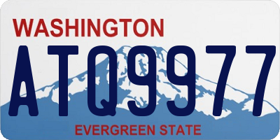 WA license plate ATQ9977