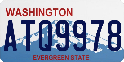 WA license plate ATQ9978