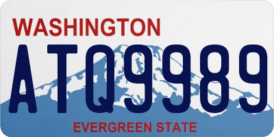 WA license plate ATQ9989