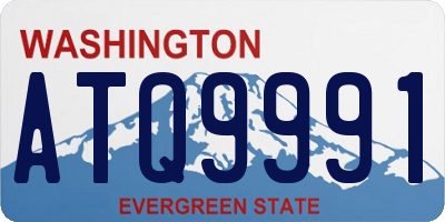 WA license plate ATQ9991