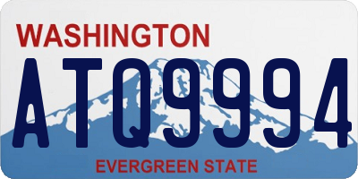 WA license plate ATQ9994