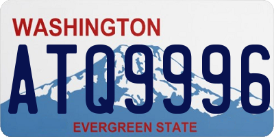 WA license plate ATQ9996