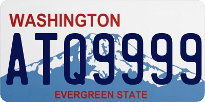 WA license plate ATQ9999