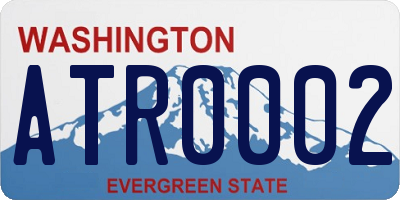 WA license plate ATR0002