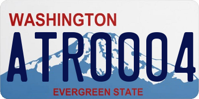 WA license plate ATR0004