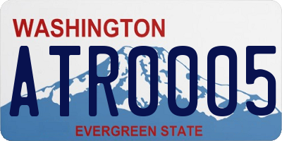 WA license plate ATR0005