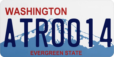 WA license plate ATR0014