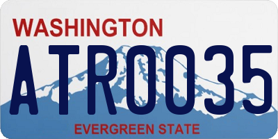WA license plate ATR0035