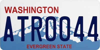 WA license plate ATR0044