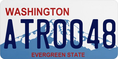 WA license plate ATR0048