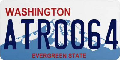 WA license plate ATR0064