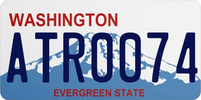WA license plate ATR0074
