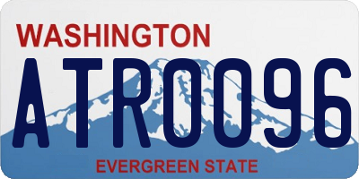 WA license plate ATR0096