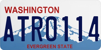 WA license plate ATR0114
