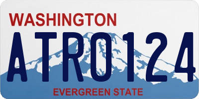 WA license plate ATR0124