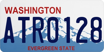 WA license plate ATR0128