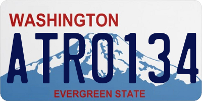 WA license plate ATR0134