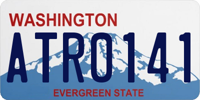 WA license plate ATR0141