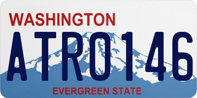 WA license plate ATR0146