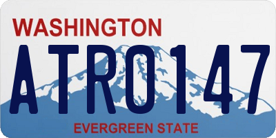 WA license plate ATR0147