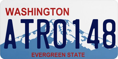 WA license plate ATR0148