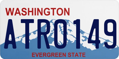 WA license plate ATR0149