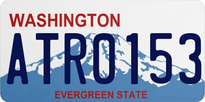 WA license plate ATR0153